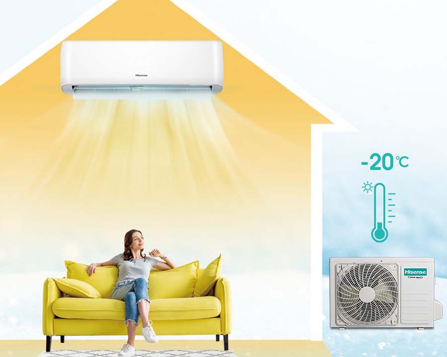 instalación de aire acondicionado en Palencia Valladolid Burgos con Bomba Calor Hisense con Precio barato 2